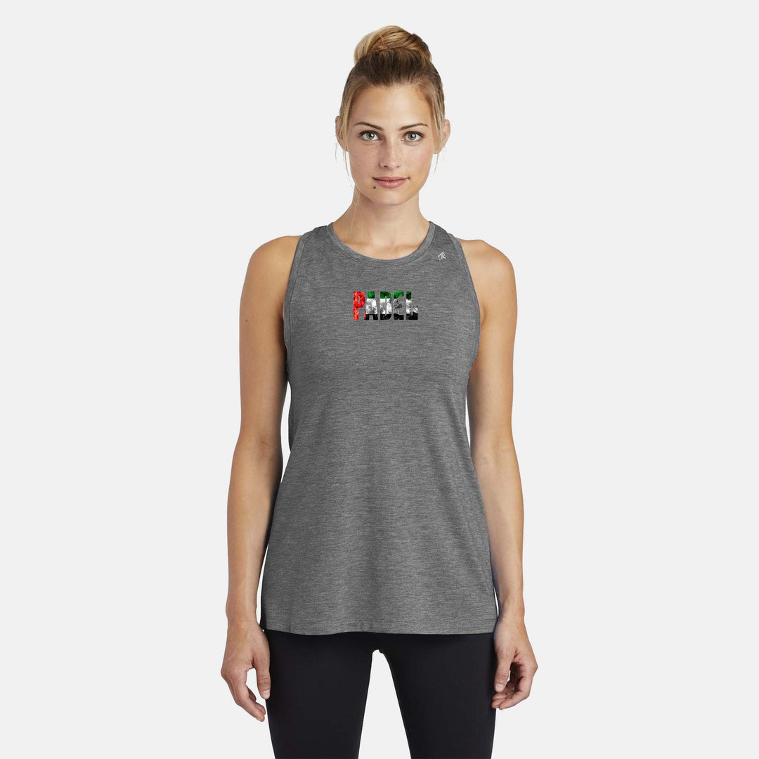 Padel Flags Ladies Moisture Wicking Racerback Tank - EMEA Region & USA