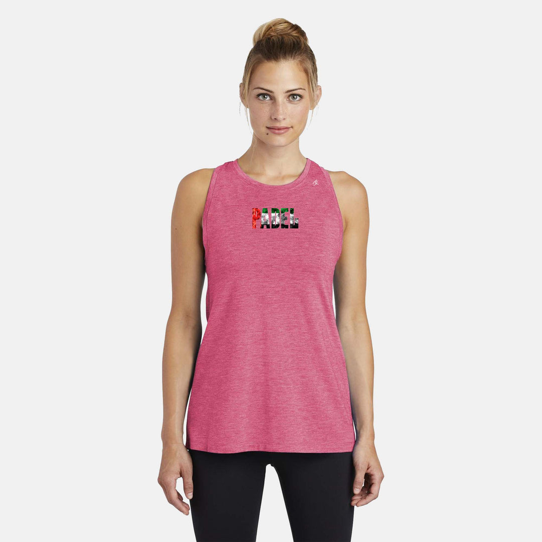 Padel Flags Ladies Moisture Wicking Racerback Tank - EMEA Region & USA