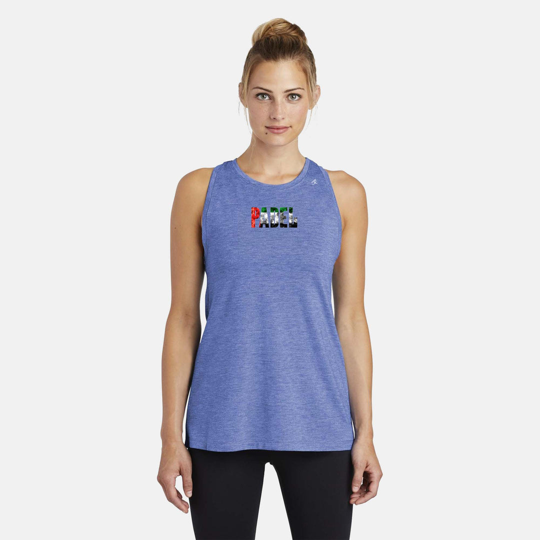 Padel Flags Ladies Moisture Wicking Racerback Tank - EMEA Region & USA