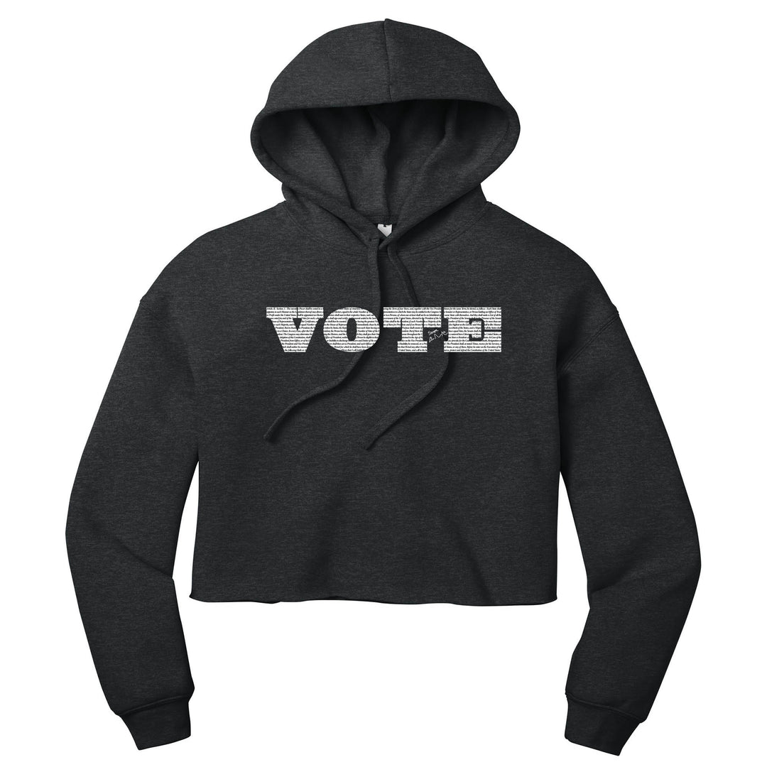VOTE Constitution Crop Hoodies
