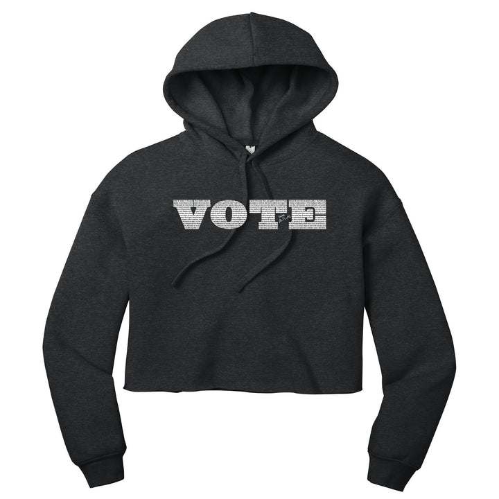VOTE Constitution Crop Hoodies