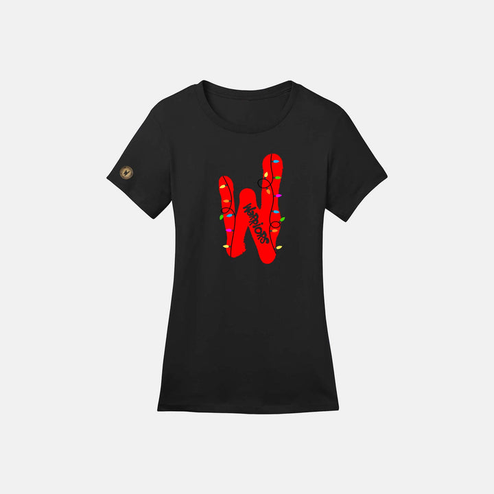 Warriors Holiday Lights Ladies Crew