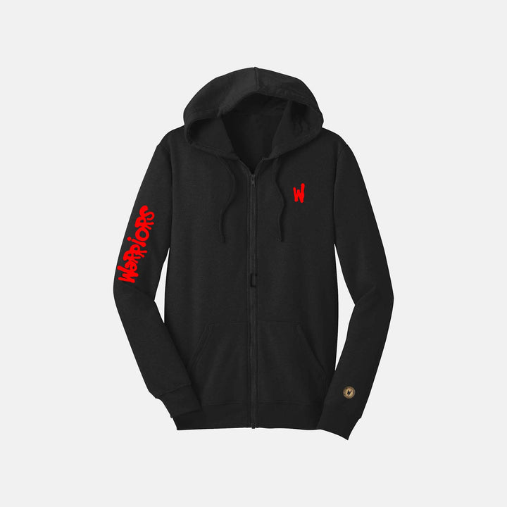 Warriors Full Zip Hoodie Sleeve