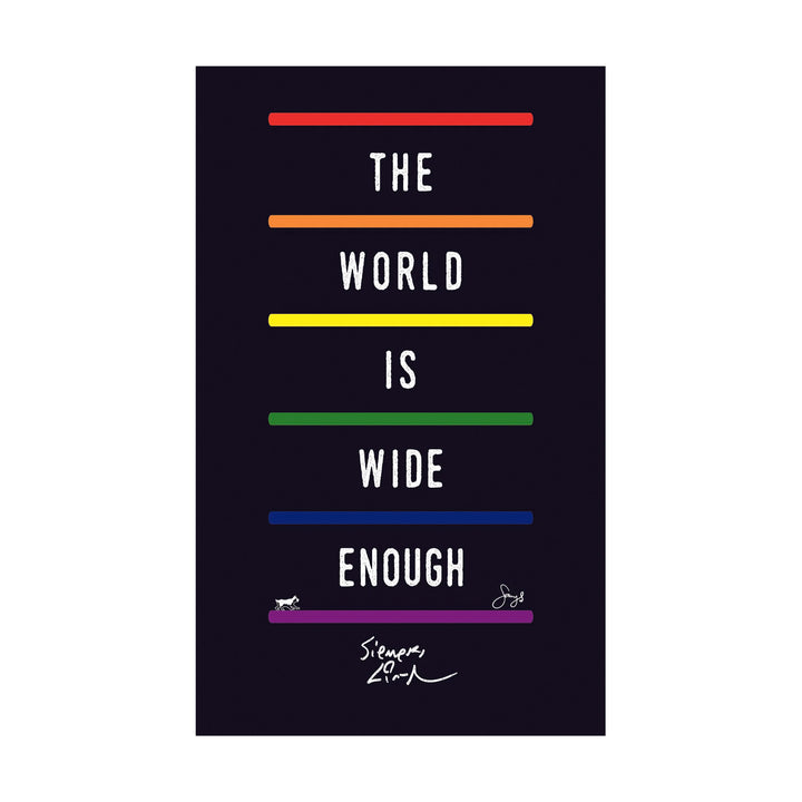 The World is Wide Enough 4" x 6"  Vinyl Sticker
