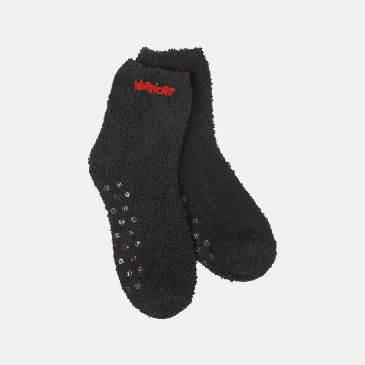 Warriors Fuzzy Feet Slipper Socks