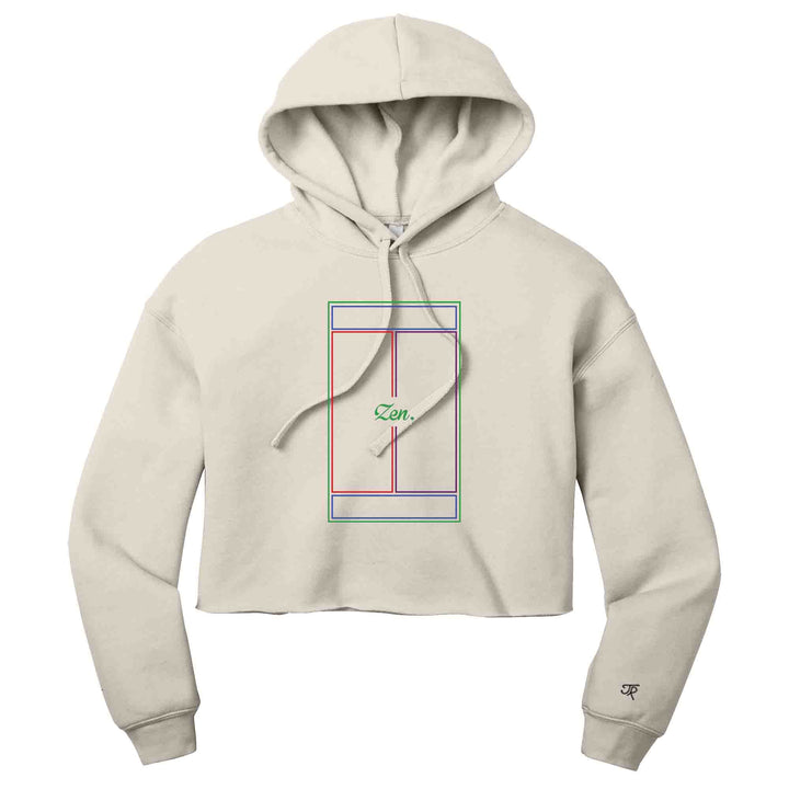 Zen Ladies Cropped Pullover Hoodie