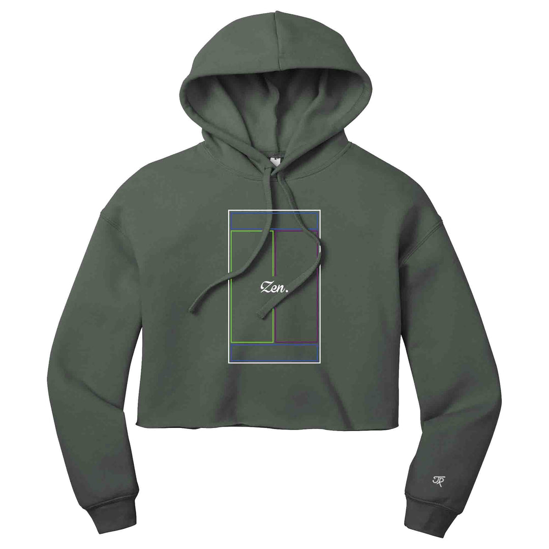 Zen Ladies Cropped Pullover Hoodie