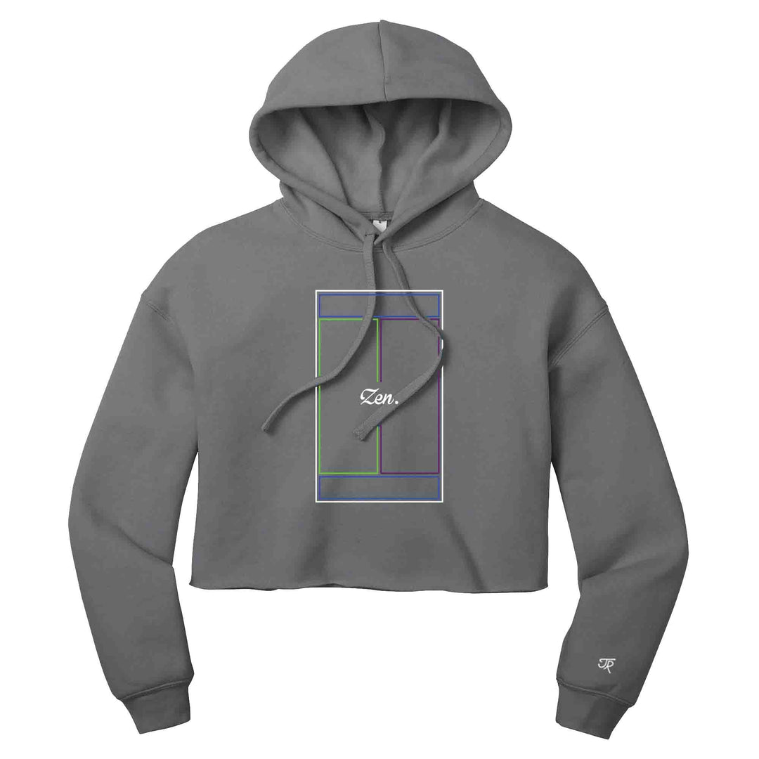 Zen Ladies Cropped Pullover Hoodie