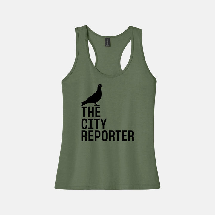 The City Reporter Ladies Racerback Tank