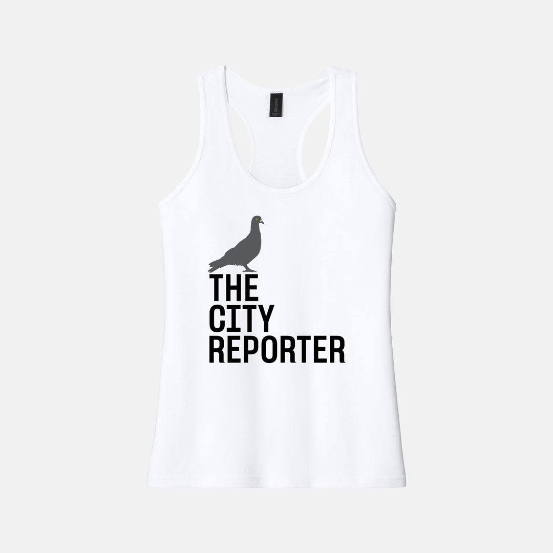 The City Reporter Ladies Racerback Tank