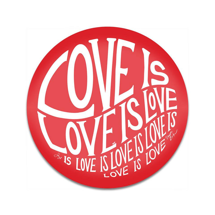 Circle of Love - 2.5" Circle Vinyl Sticker