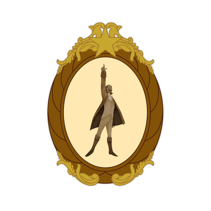 HamilPins #2 - Alexander Hamilton - 3" Vinyl Sticker
