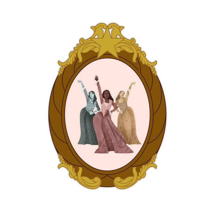 HamilPins #1 - Schuyler Sisters - 3" Vinyl Sticker