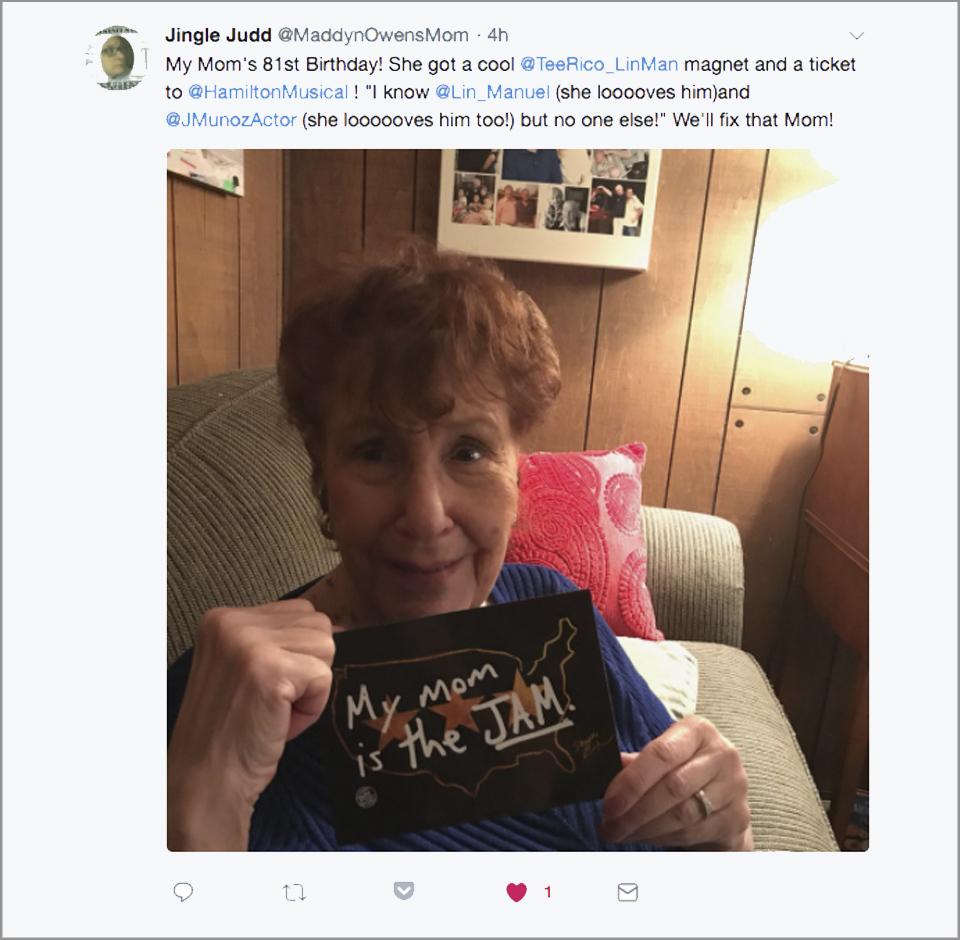 My Mom is the Jam - Lin-Manuel Handwriting - 5"x7" Magnet