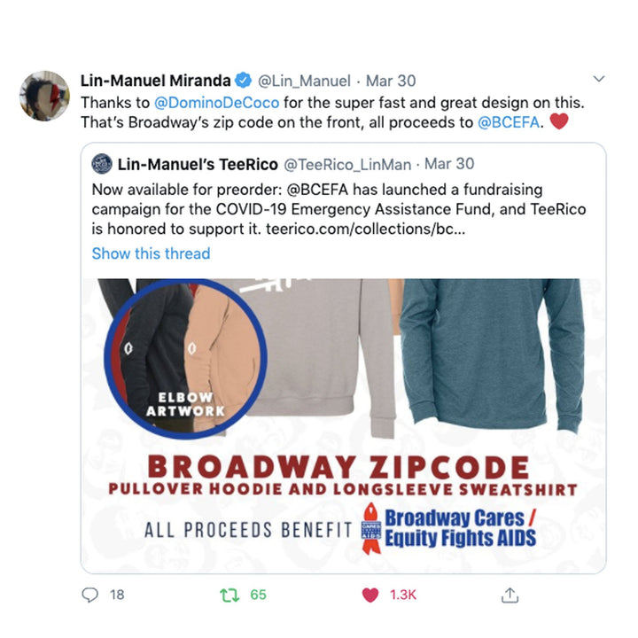 Broadway 10036 Neighborhood Unisex Long Sleeve