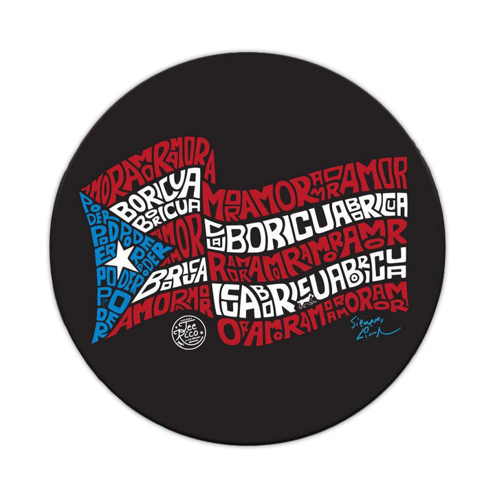 Boricua Poder Amor – 3" Vinyl Sticker