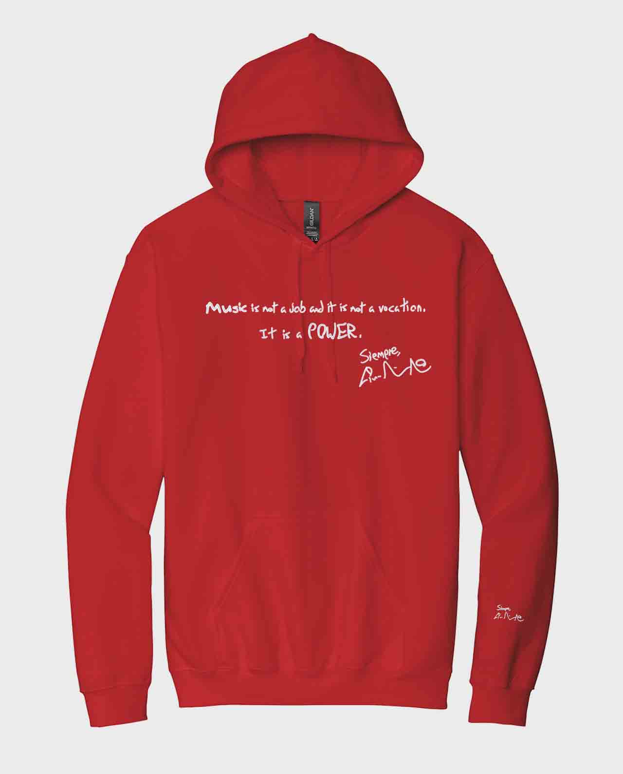 It Is A Power Signature Embroidered Hoodies